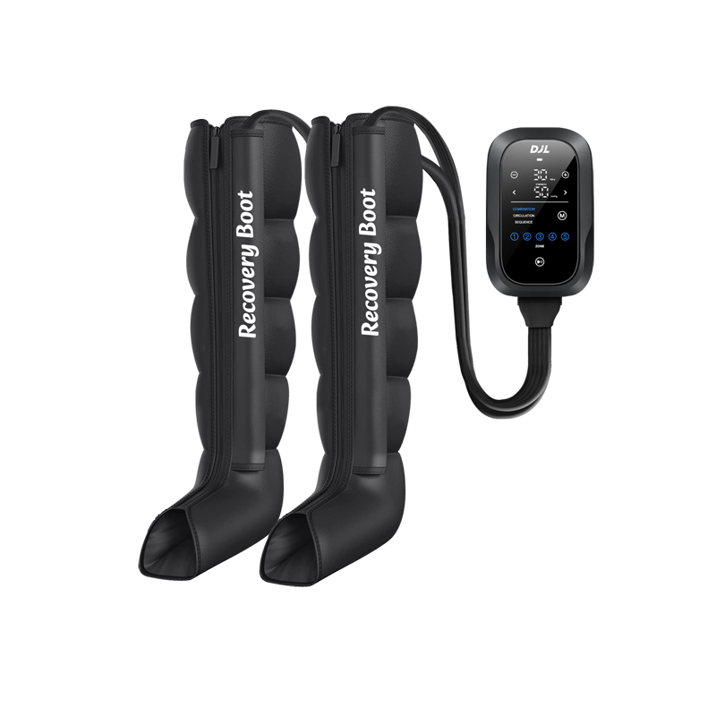 Compression recovery boots front view with controller